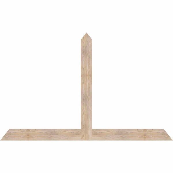Ekena Millwork Portland Smooth Timber Gable Bracket, Douglas Fir, 84"W x 53"H x 1 1/2"D x 5 1/2"F, 15/12 Pitch GBW084X53X0206POR00SDF - main